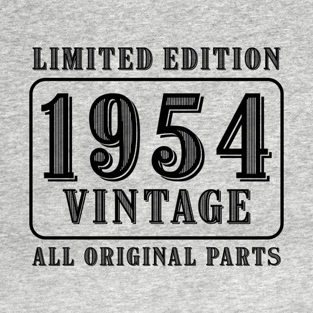 All original parts vintage 1954 limited edition birthday by colorsplash